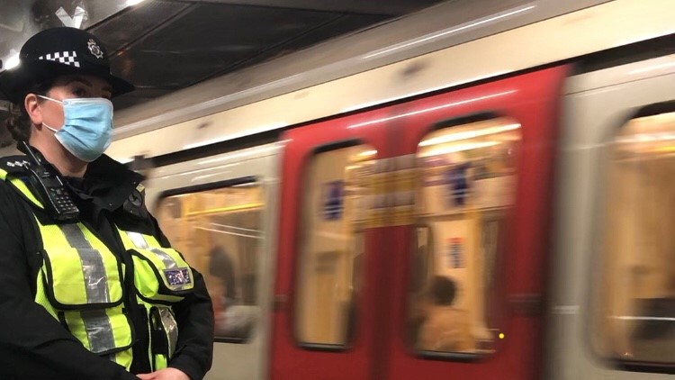 Patrol on the London Underground.
