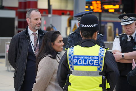 Home Secretary praises work of British Transport Police and other forces amid nationwide County Lines crackdown